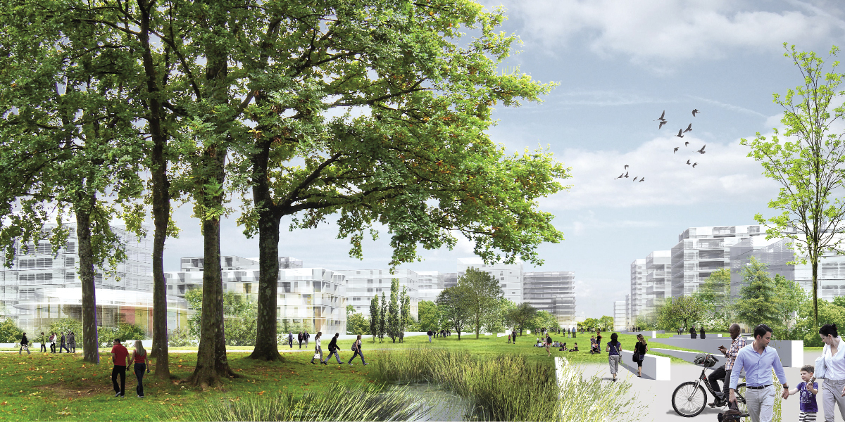 2019 Réalisation d’un concept urbanistique intégré sur le site ‘Laangfur’, Kirchberg Lauréat consultation rémunérée Maître d’ouvrage : 19 propriétaires des parcelles Fabeck Architectes ARCHITECTURE URBANISME
