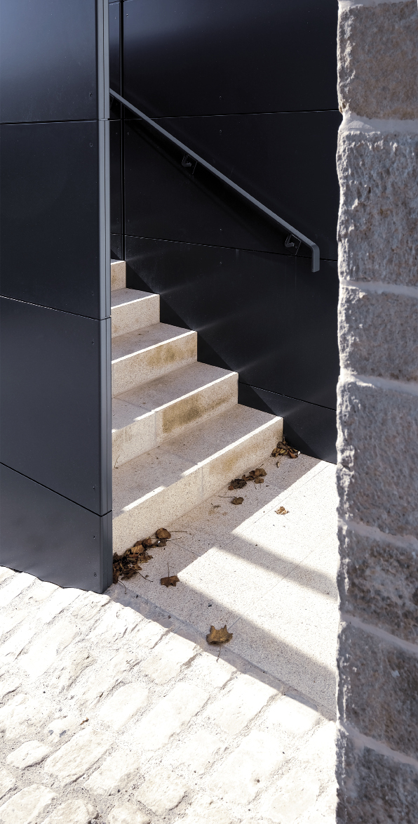 Détail de la maison des Jeunes à Eischen DIESCHBOURG WAGNER ARCHITECTES S.A.