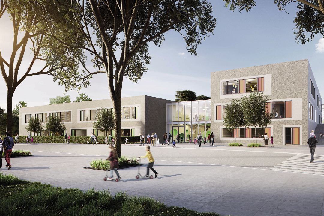 Campus scolaire Leudelange (L) Maître d’ouvrage: Administration communale de Leudelange WW+ ARCHITEKTUR + MANAGEMENT S.à R.L.