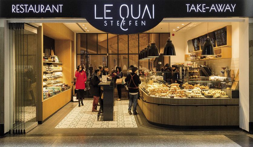 Take-Away «Quai Steffen» dans la gare de luxembourg (L) Maître d’ouvrage: CFL Immo S.A. WW+ ARCHITEKTUR + MANAGEMENT S.à R.L.