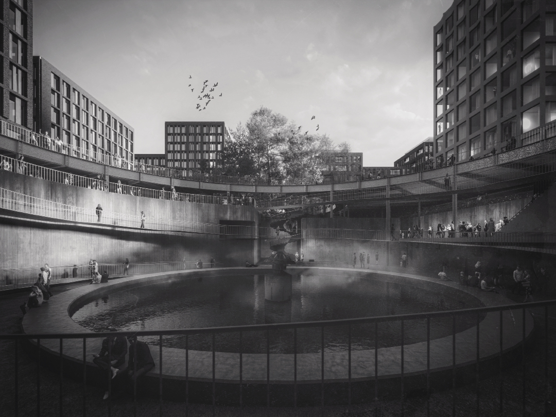 BELVALSINTERSQUARE : a 3-dimensional public square developing in the industrial undergrounds. Competition 2001 S.à R.L.
