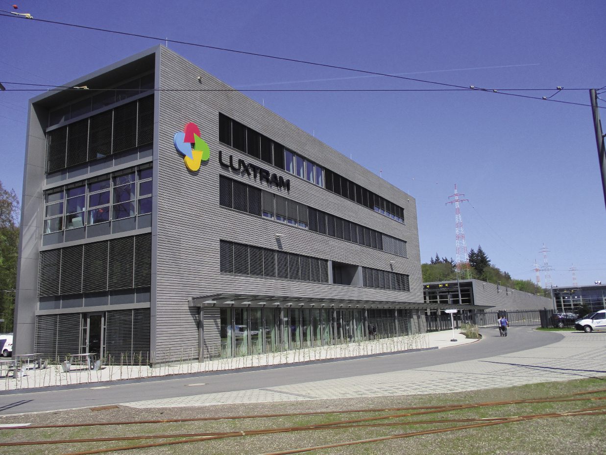 Centre de remisage Luxtram en association avec Robert Krawietz (WGK) CUBUS S.à R.L.