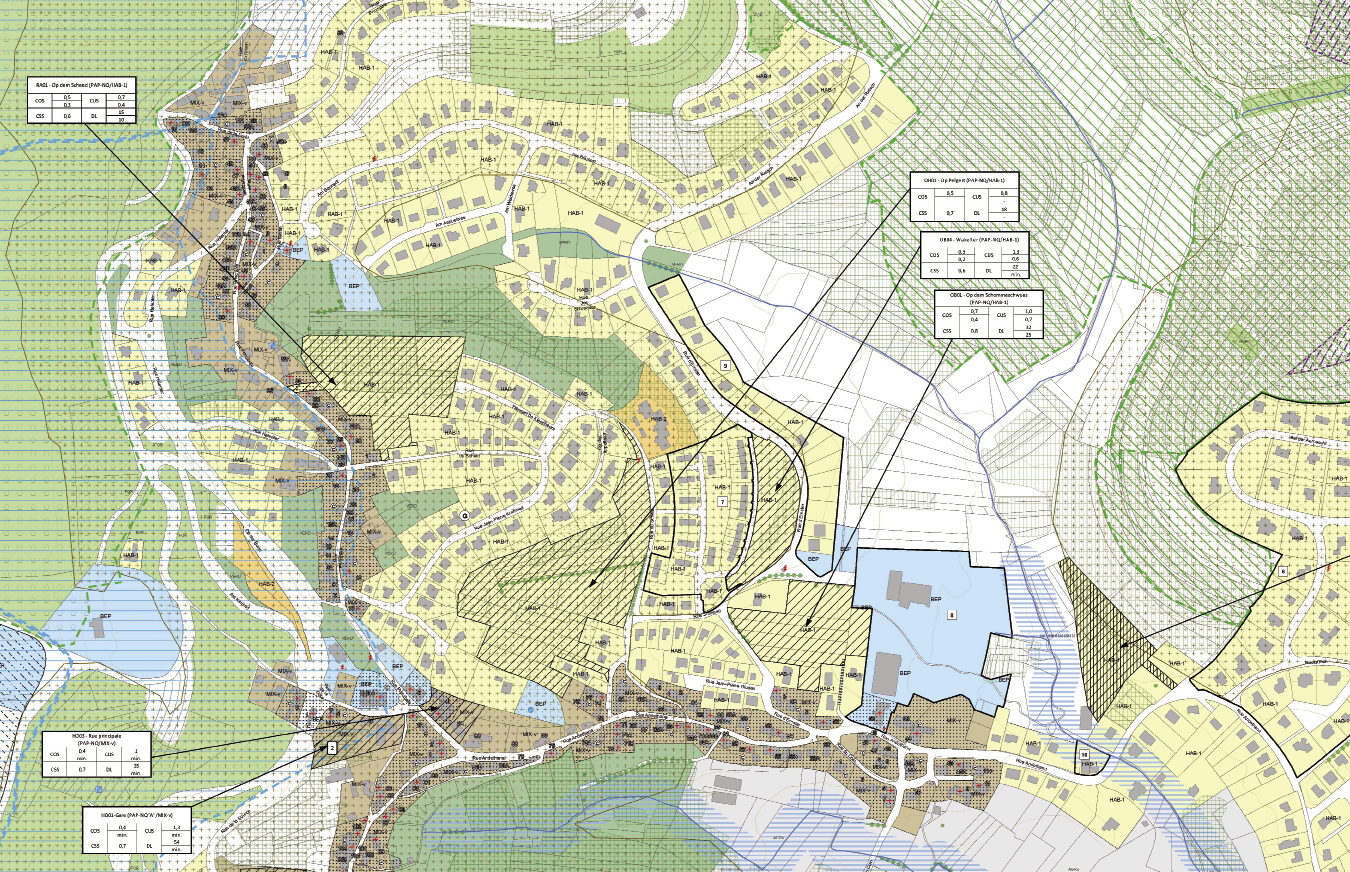 Extrait du Plan d’aménagement général (Commune de Niederanven) ECAU S.à R.L.