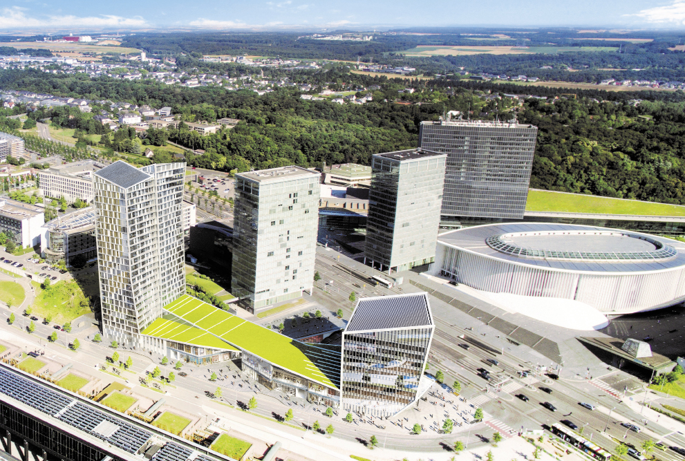 Complexe immobilier Infinity à Kirchberg (Arquitectonica / M3 Architectes) ENERGIE ET ENVIRONNEMENT S.A.