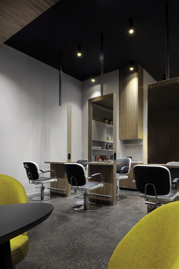 Intérieur, salon de coiffure, Bettembourg COCA - CHRISTIANSEN OBERWEIS CARDOSO ARCHITECTS S.à R.L.