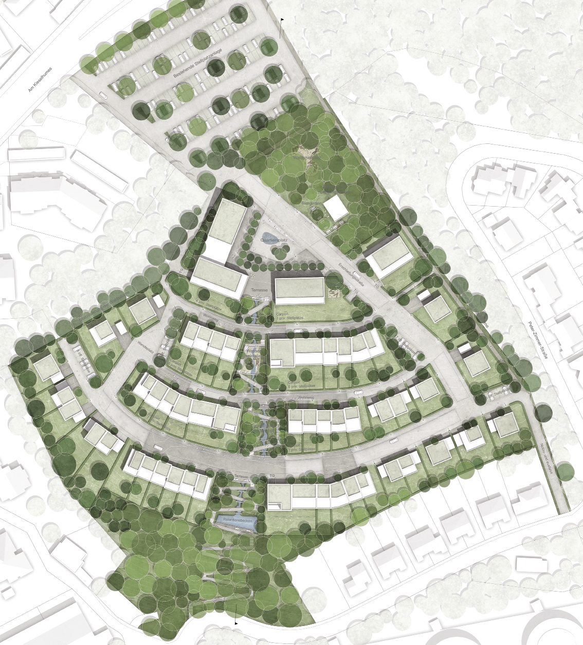 Plan d’implantation ARCHITECTURE & AMéNAGEMENT S.A.