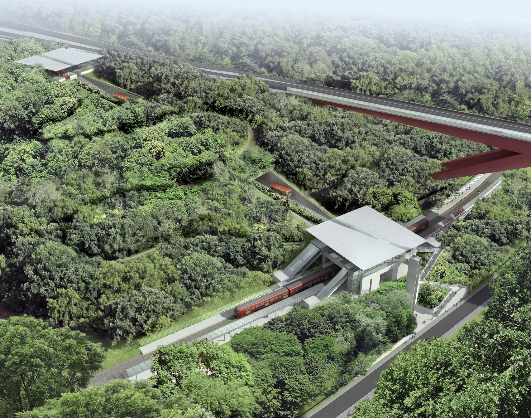 Gare Pont-Rouge à Kirchberg (Architectes Paczowski et Fritsch) ENERGIE ET ENVIRONNEMENT S.A.