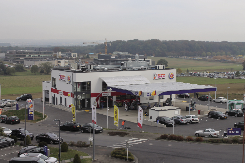 Station-Service Q8 à Leudelange (maître d’ouvrage : Kuweit Petroleum) IC LUX S.A.