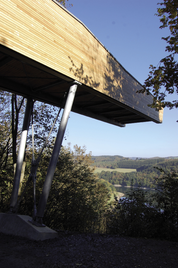 Belvédère à Burfelt, Insenborn Administration de la nature et des forêts Administration des bâtiments publics © Nicklas architectes sarl NICKLAS ARCHITECTES S.à R.L.