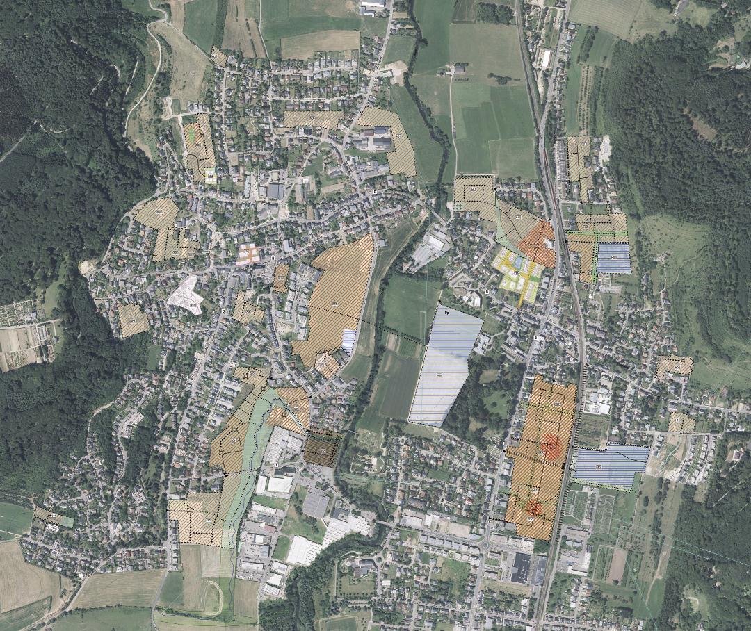 Concept de développement urbain (PAG / Schémas Directeurs / Plans directeurs) fond de plan: © Administration du Cadastre et de la Topographie ZEYEN + BAUMANN S.à R.L.