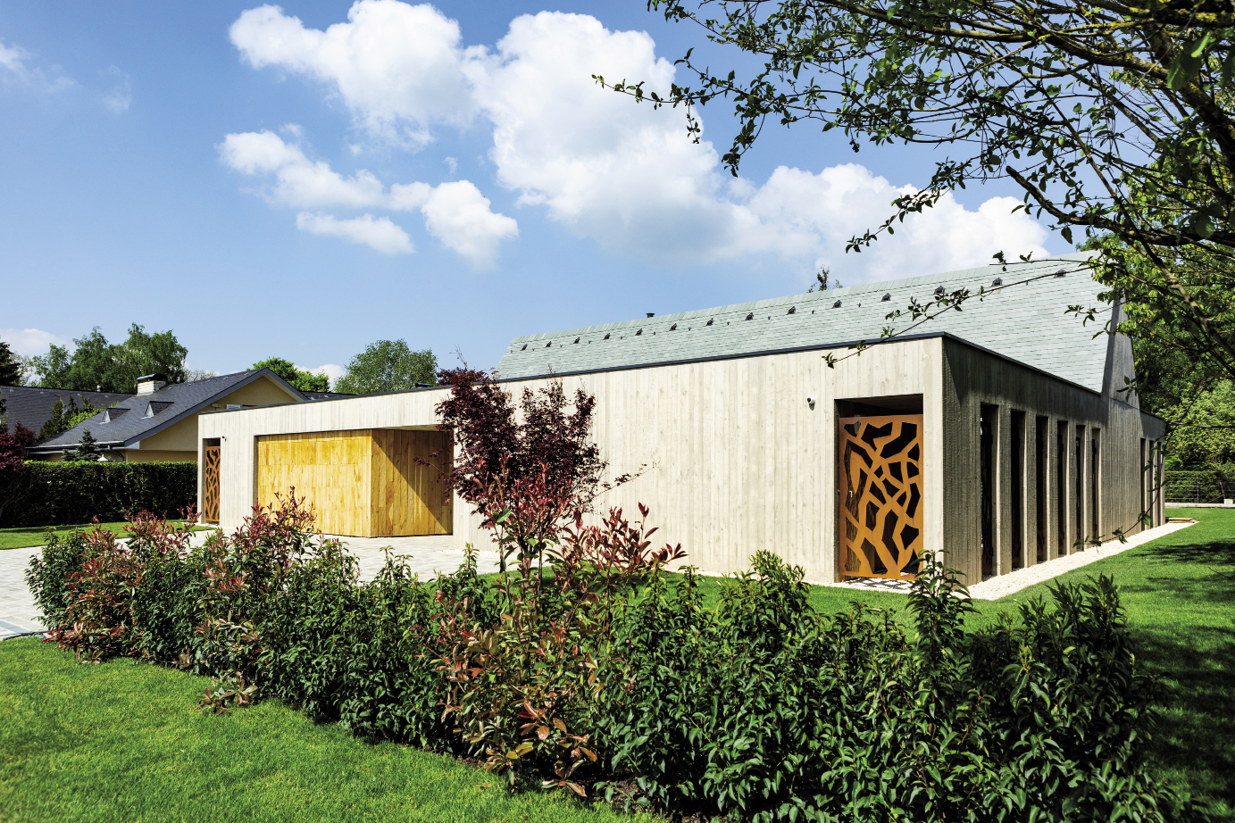 Construction d‘une maison unifamiliale passive à Kockelscheuer (2016-2018) photo Ma Zagrzewska BUREAU D’ARCHITECTURE JO LORANG