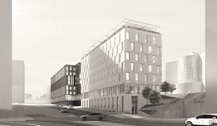 Complexe Office Boutique et Hôtel Luxembourg-Kirchberg M3 Architectes s.a.
