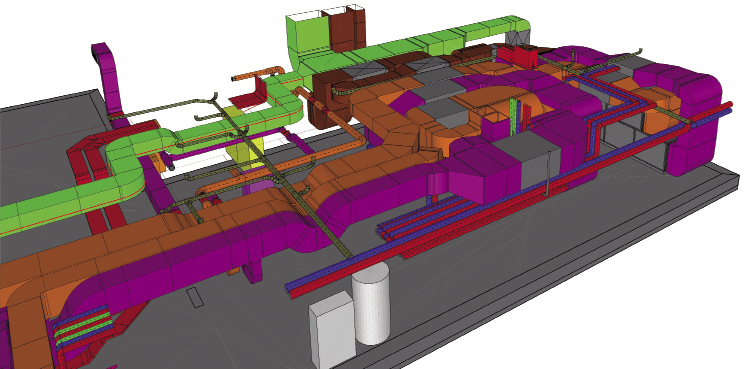 Planification BIM / Centrale technique ventilation SIEGEL SCHLEIMER INGÉNIEURS-CONSEILS S.à R.L. Bureau d’études et de recherches